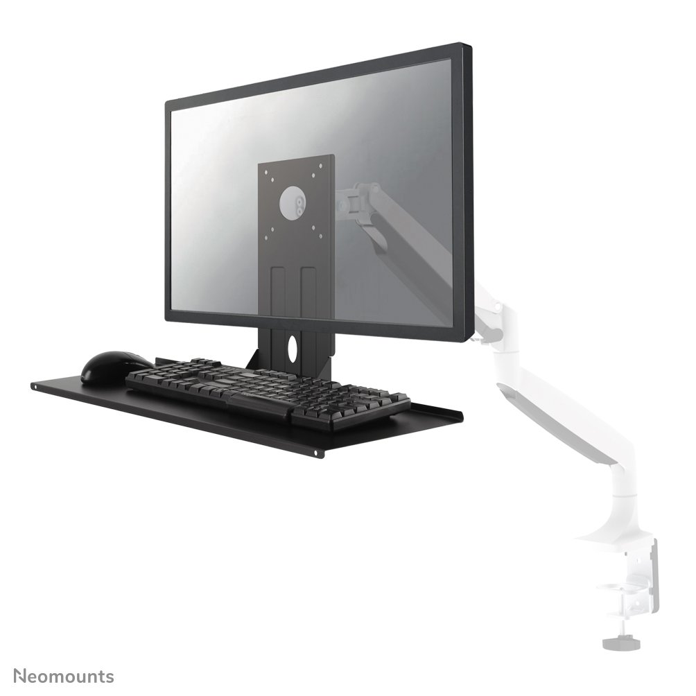 [KEYBV200BLACK] Neomounts KEYB-V200BLACK Schreibtisch-Zubehör, 32 Zoll, bis 2 kg, VESA 75x75 bis 100x100, Fixiert