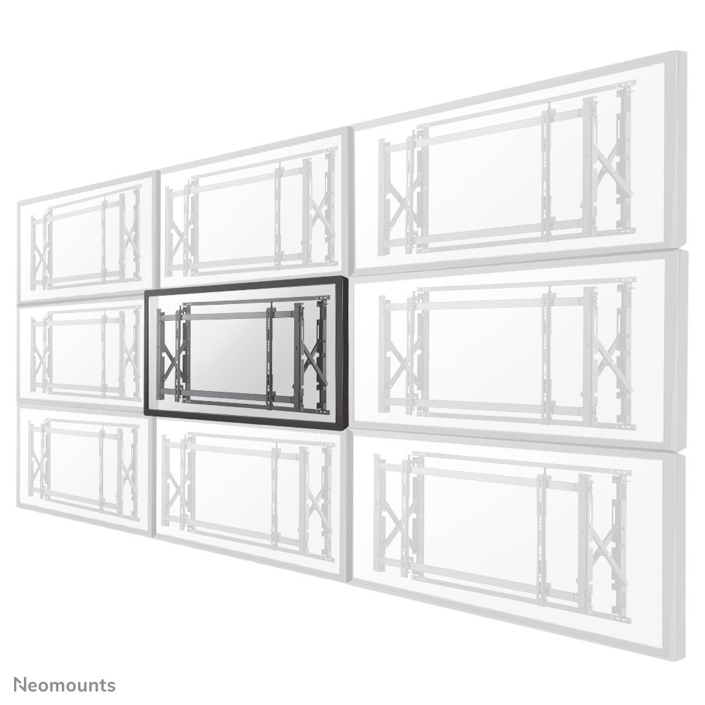 [LEDVW1750BLACK] Neomounts LED-VW1750BLACK video wall mount, 32 to 55 inch, up to 35 kg, VESA 200x200 to 600x400, Fixed