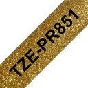 Brother Schriftband laminiert premium TZe-PR851 / TZEPR851, schwarz auf gold, 24 mm x 8 m