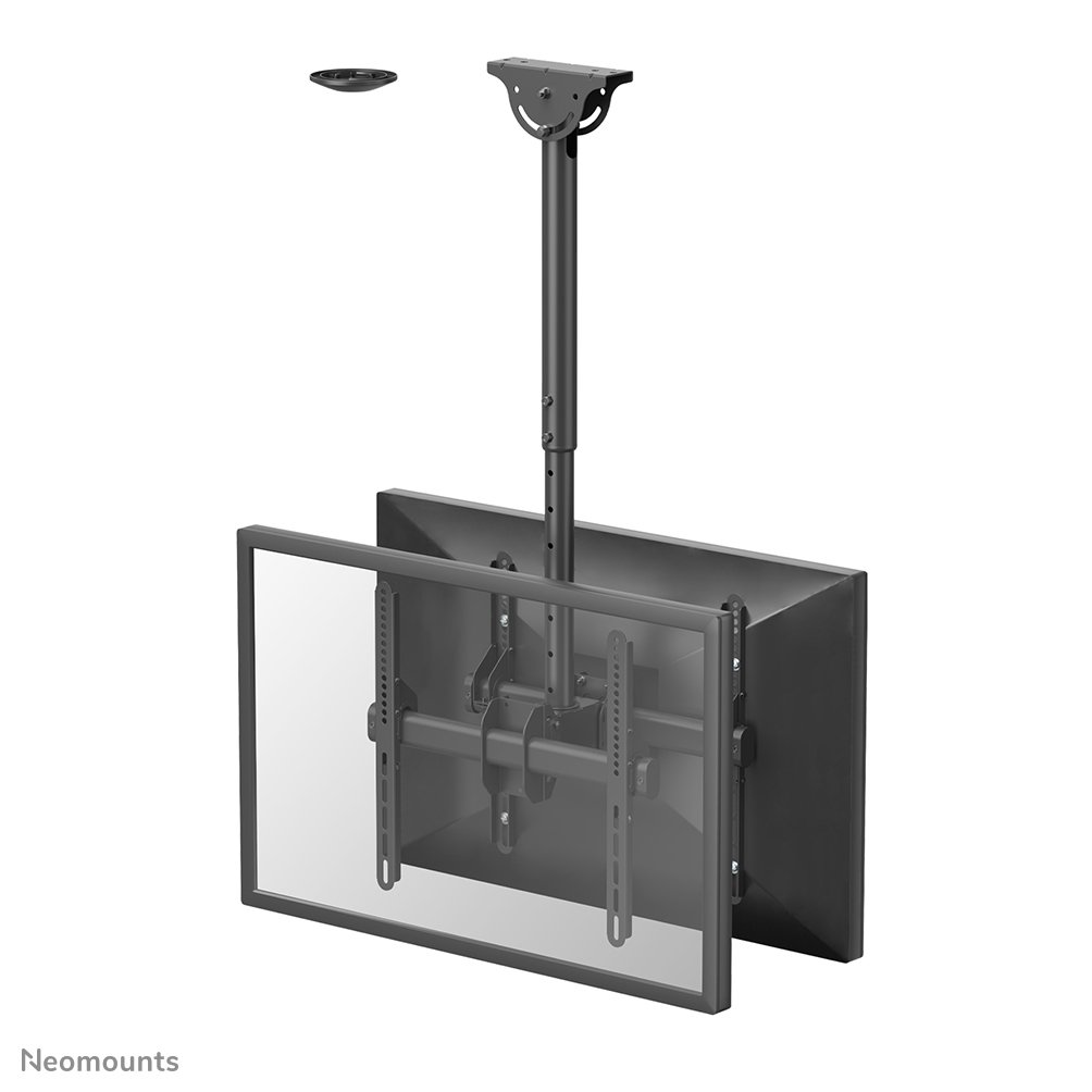 [NMC440DBLACK] Support de plafond pour écran Neomounts NM-C440DBLACK, 32 à 60 pouces, jusqu'à 45 kg, 2 écrans, VESA 200x200 à 400x400