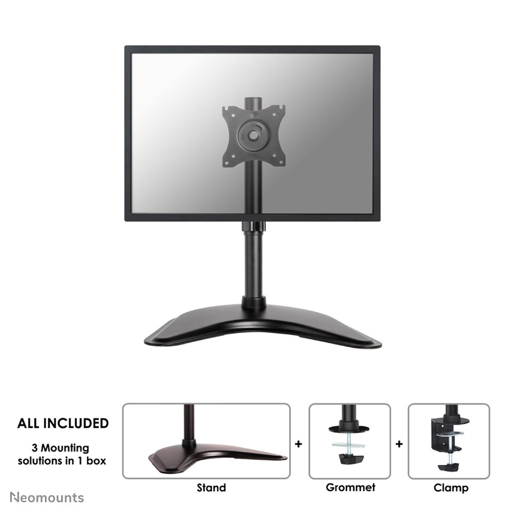 [NMD335BLACK] Neomounts NM-D335BLACK monitor arm, 10 to 30 inch, up to 10 kg, VESA 75x75 to 100x100, Tilt, Rotate, Swivel, Full motion