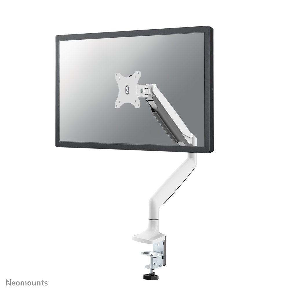 [NMD750WHITE] Neomounts NM-D750WHITE Monitorarm, 10 bis 32 Zoll, bis 9 kg, VESA 75x75 bis 100x100, Neigen, Rotieren, Schwenken