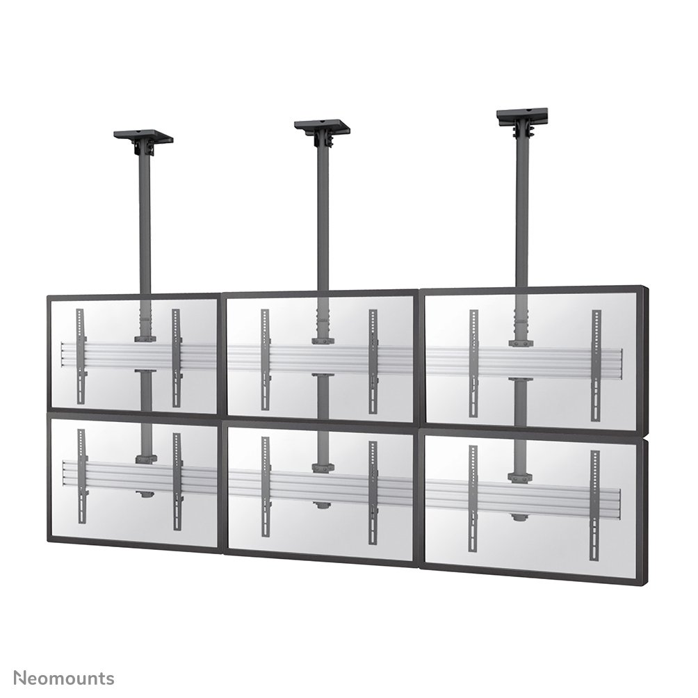 [NMPROC32] Support Pro AV Neomounts NMPRO-C32, 32 à 55 pouces, jusqu'à 30 kg, 6 écrans, VESA 100x100 à 600x400