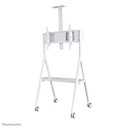 Chariot mobile pour écran Neomounts NS-M1500WHITE, 32 à 65 pouces, jusqu'à 50 kg, VESA 200x200 à 600x400, inclinaison