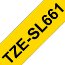 Ruban auto-laminé Brother TZe-SL661 / TZESL661, noir sur jaune, 36 mm x 8 m