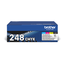Pack toners Brother TN-248VAL / TN248VAL, 4 couleurs, 4 x 1 000 pages