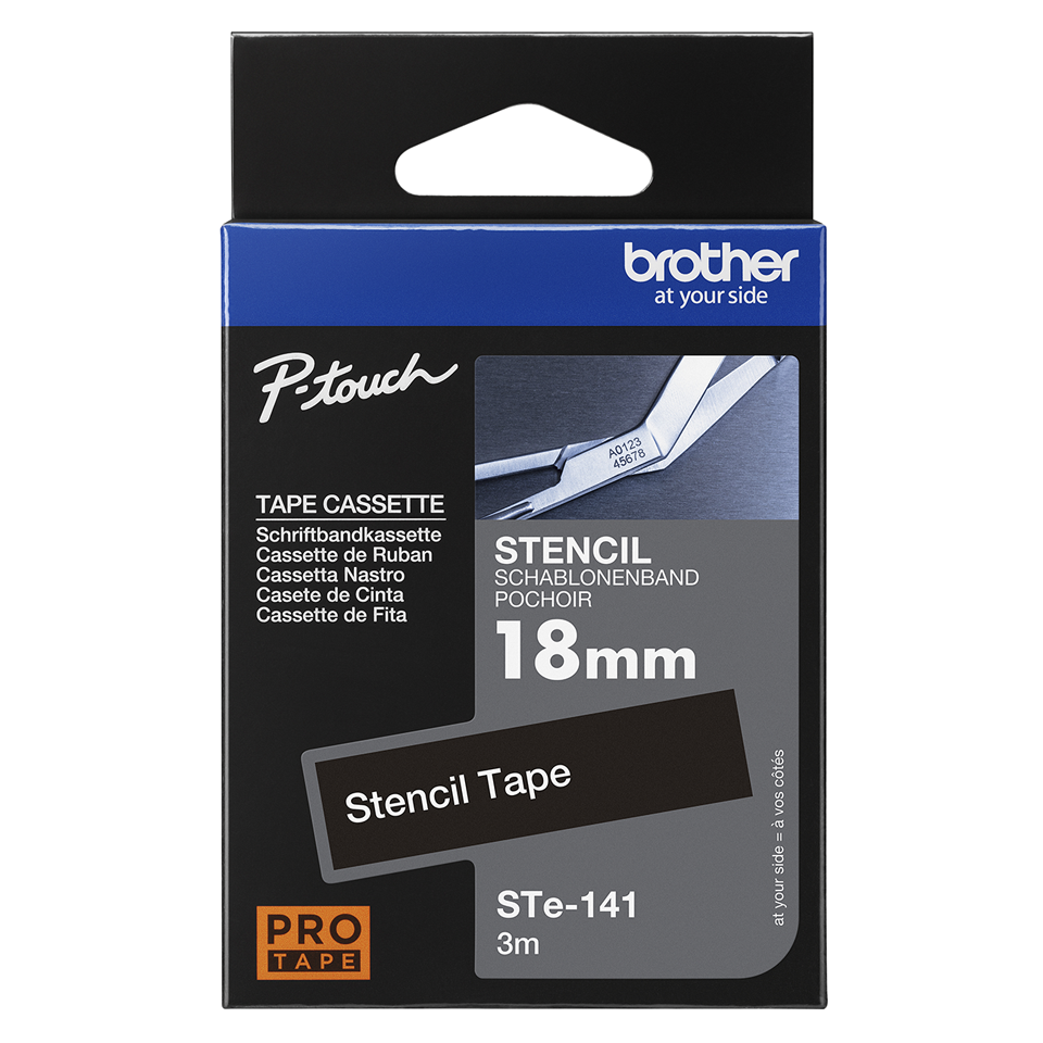 Ruban pochoir Brother STe-141 / STE141, 18 mm x 3 m