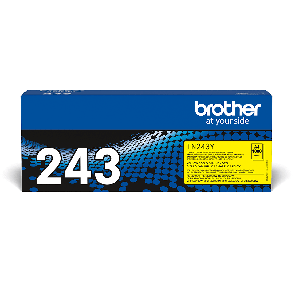 Brother Toner TN-243Y / TN243Y Gelb, 1.000 Seiten