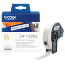 Brother Einzeletiketten DK-11203 / DK11203, schwarz auf weiß, 17 x 87 mm, 300 Etiketten