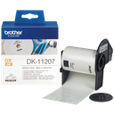 Brother Einzeletiketten DK-11207 / DK11207, schwarz auf weiß, Ø 58 mm, 100 Etiketten