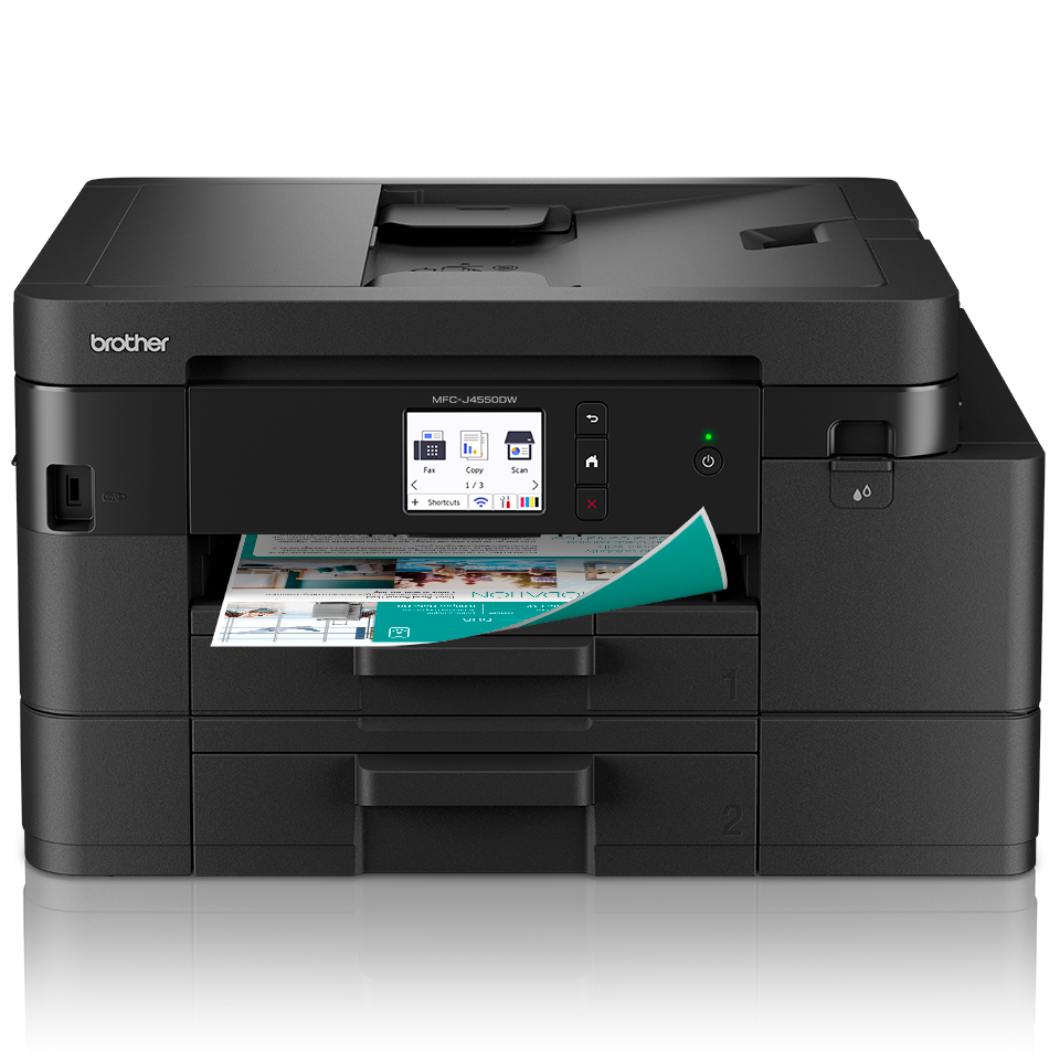 Multifonction jet d'encre couleur Brother MFC-J4550DW, A4, 20 ipm, recto verso, 400 feuilles, Wi-Fi