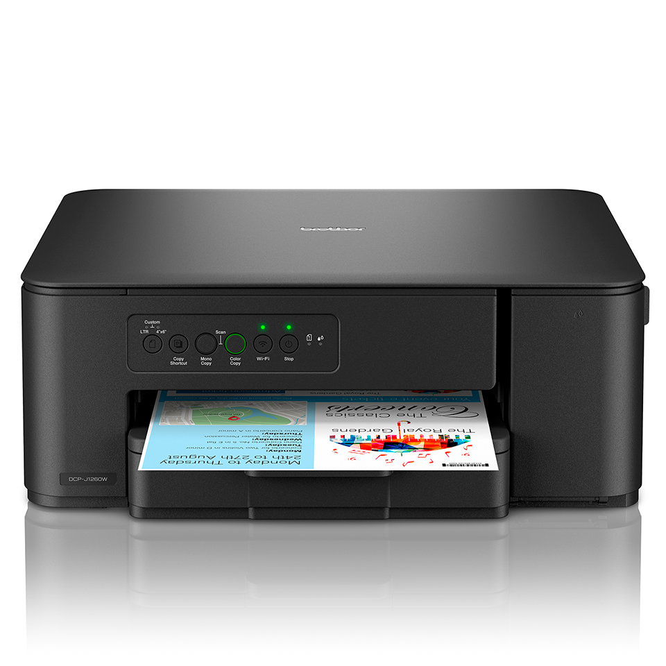 Multifonction jet d'encre couleur Brother DCP-J1260W, A4, 16 ipm, recto verso, Wi-Fi