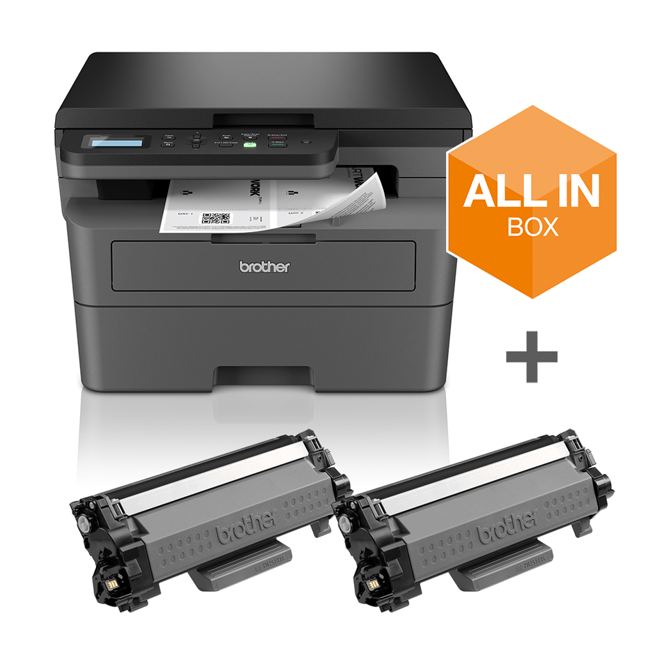Multifonction laser monochrome Brother DCP-L2627DWXL, A4, 32 ppm, recto verso, Wi-Fi